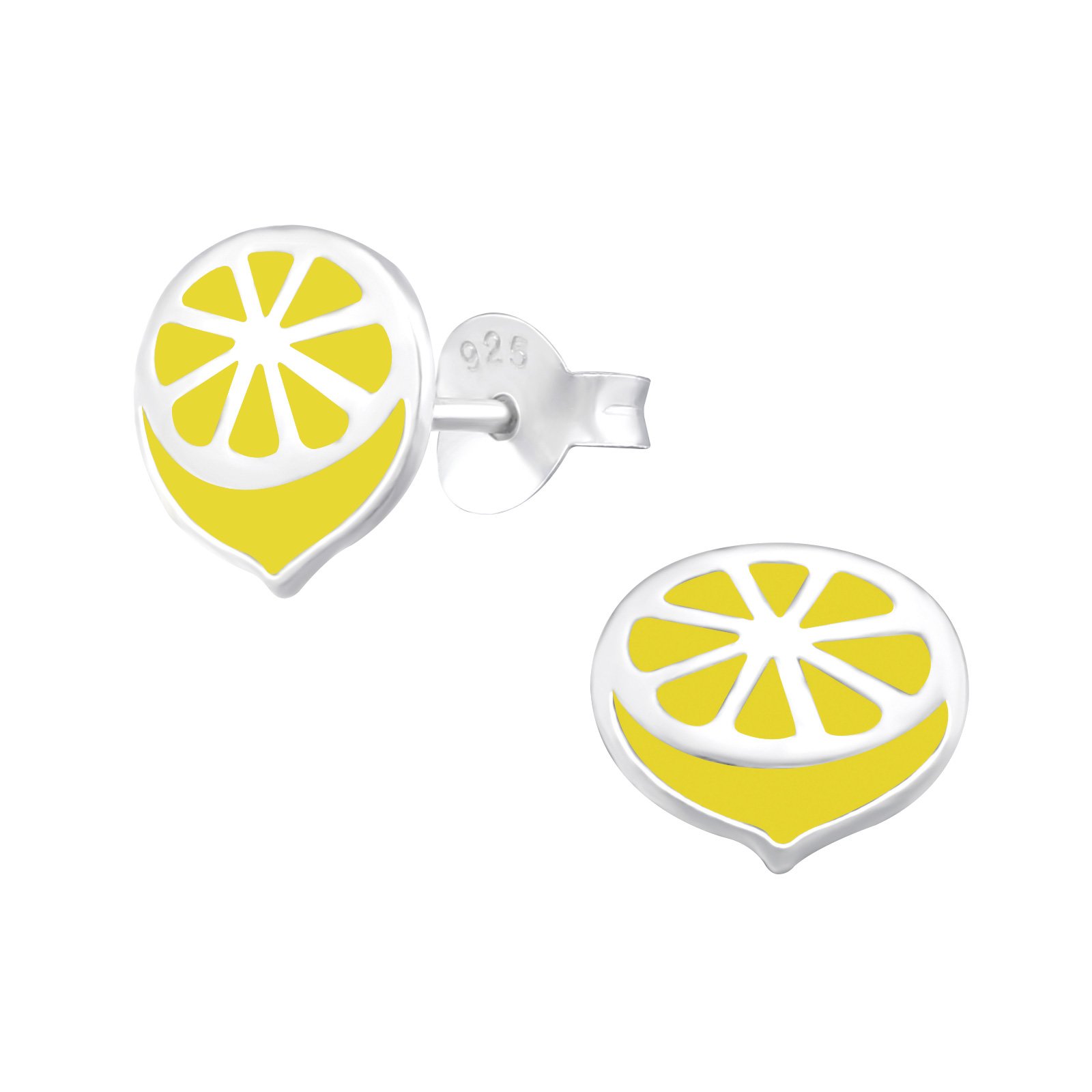 925 Sterling Silver Women Lemon Stud Earrings for Women & Girls – Gift-Ready Jewellery by The Rose & Silver Company