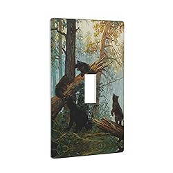 Bear Light Switch Cover Single Toggle Switch Plate