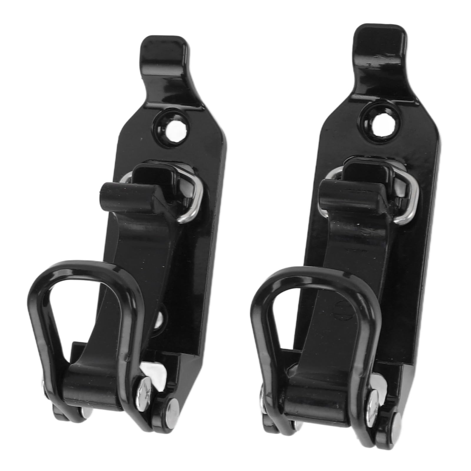 2 Pack Shovel Mount Kit, Metal Bracket for Vehicles, Walls, Rubber Clamp Holds Tools 17-40mm, Black