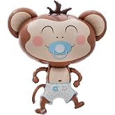 Baby Boy Monkey Helium Foil Balloon - 41 inch