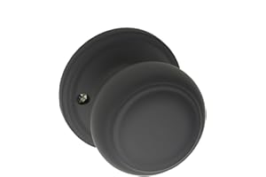 Copper Creek CK2090BC Colonial Door Knob, Dummy Function, 1 Pack, in Black
