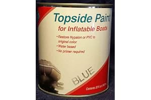 Inland Marine USA Topside Paint for Inflatable Boats and Dinghies (Black, Pint)