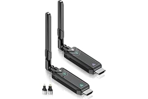 Wireless HDMI Transmitter and Receiver,4K Decode 1080P Output Plug&Play 2.4G/5.8G Portable HDMI Wireless for Streaming Video 