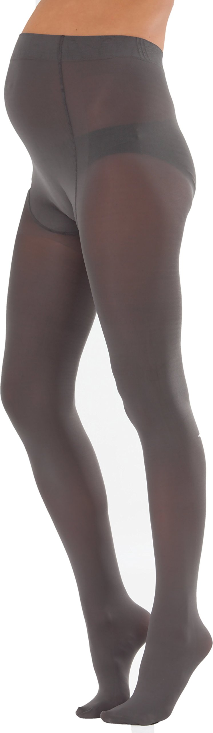 Emma Jane Maternity Tights (Medium, Grey)