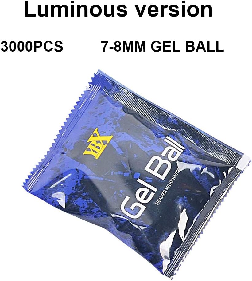 GELRIZTY 3000PCS GEL BALL (Luminous version) - Clear Trajectory at Night