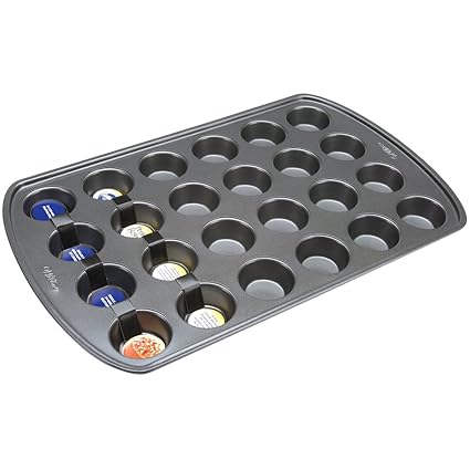 Wilton Perfect Results Non-Stick Mini Muffin and Cupcake Pan, 24-Cup