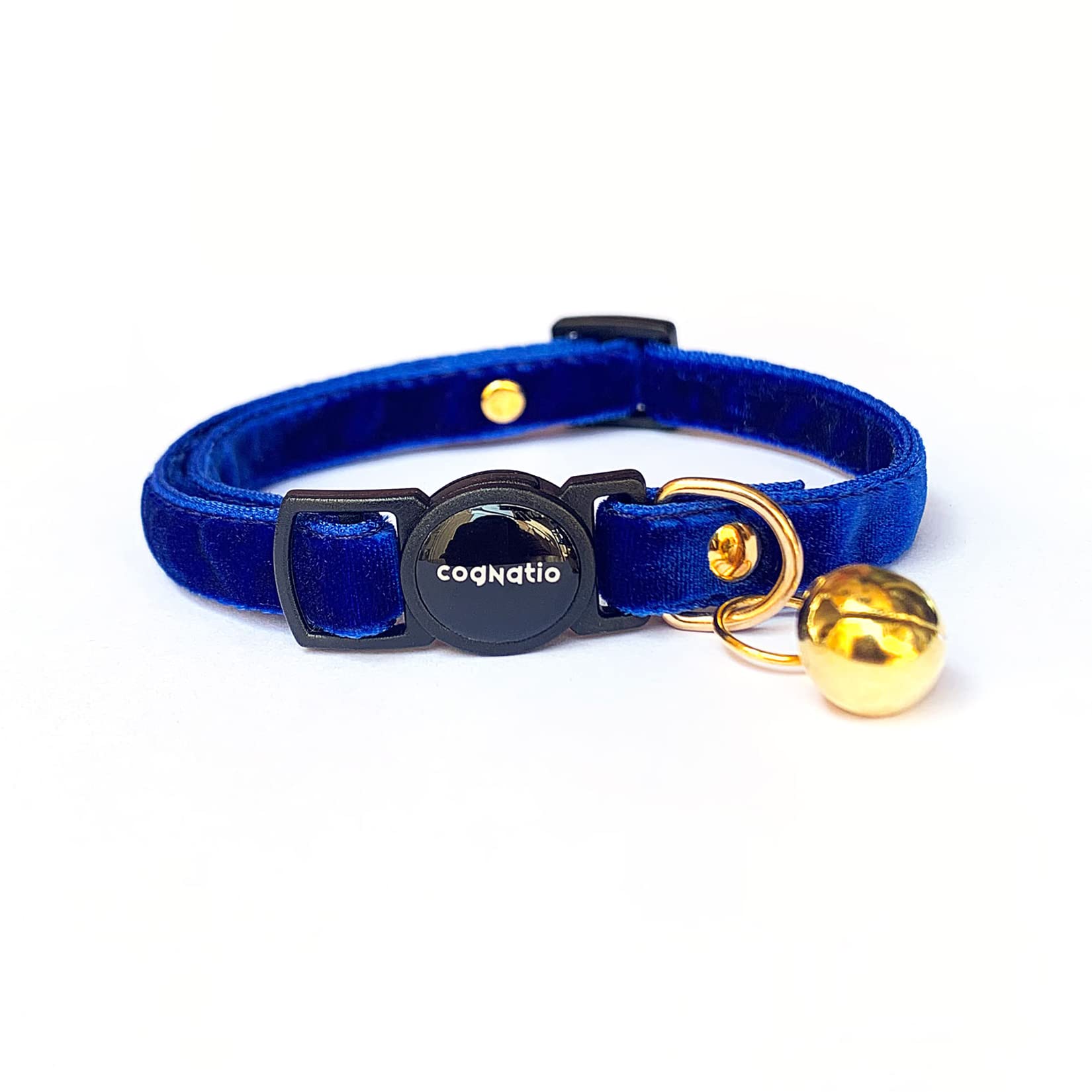 Cognatio Safety Quick Release Cat Collars,Double Velvet with Bell Available in a Range Colors,Perfect for Your Kitty 20-30 cm