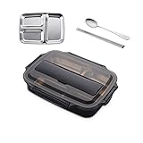 Stainless Steel 304 Lunch Box With Spoon Leak-Proof
