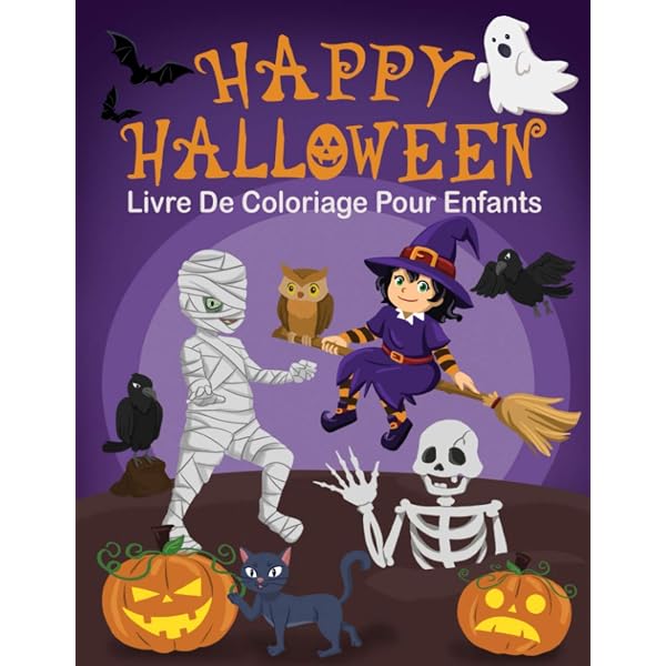 Livre de coloriage Halloween 75 dessins: Coloriages uniques sur le Thème Halloween pour vos enfants de (3 à 10 ans ou plus) - Sorcières