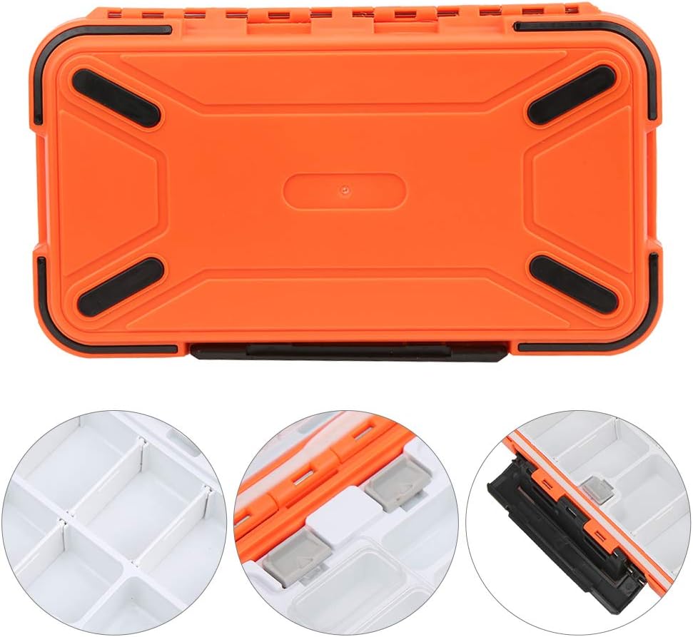 Yagosodee Fishing Lure Tackle Box, Fishing Tackle Storage Trays,ABS Waterproof Fishing Tackle Box Bait Lure Hooks Storage Case Organizer Container Accessory: Sports & Outdoors