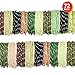ArtCreativity Adjustable Camouflage Friendship Bracelets (Pack of 72) Fabric Material | Assorted Cool Colors | Fun Party Favor / Carnival Prize | Amazing Gift for Kids, Adults & Pets