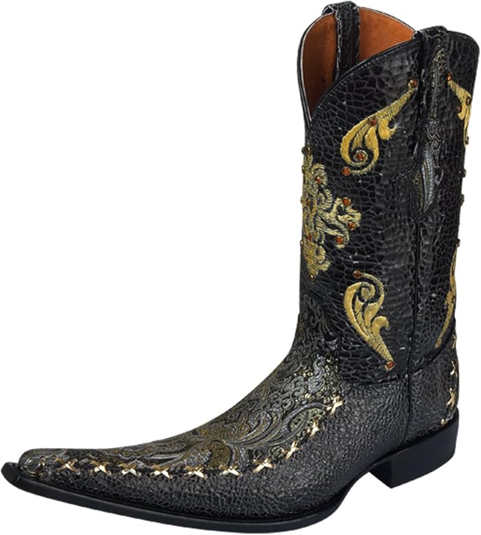 botas vaqueras color negro