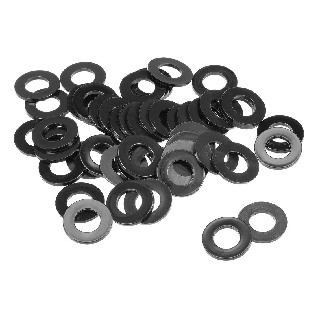 sourcing map Nylon Flat Washers 24mm OD 12mm ID 2mm Thickness for Faucet Pipe Water Hose, Pack of 50