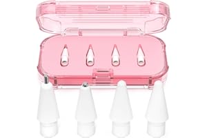 AZF Upgraded Replacement Tips for Apple Pencil Pro/USB-C/2nd Gen/1st Gen Tips （with Storage Box） Mix Metal wear-Resistant Rep