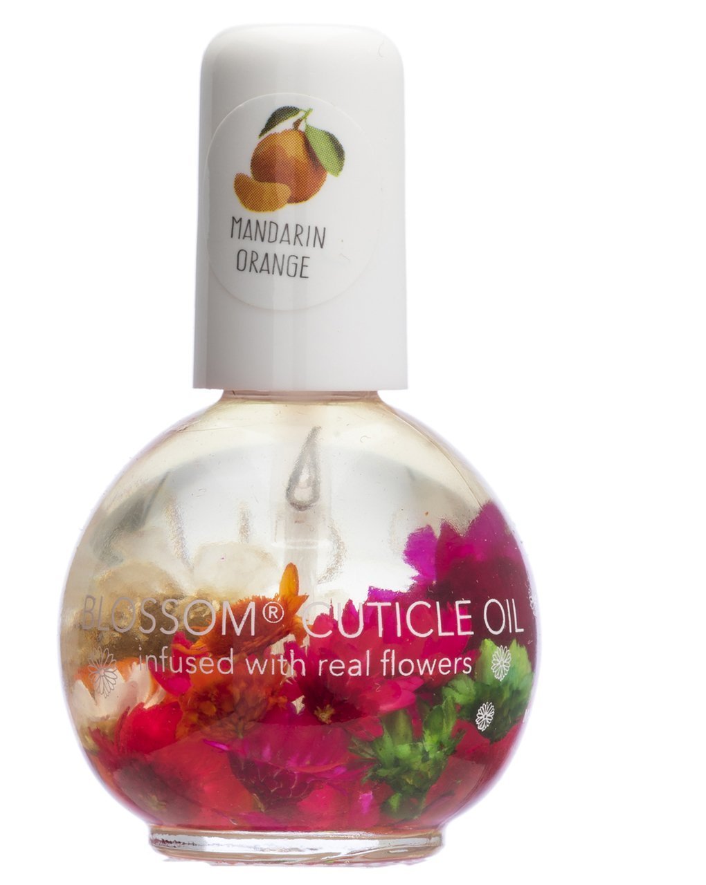 Blossom Scented Cuticle Oil (0.42 oz) infused with REAL flowers - made in USA (Lavender): Beauty