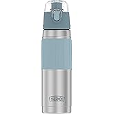 THERMOS Stainless Steel Hydration Bottle, 18 Ounce, Gray