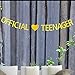 Official Teenager Banner with Gold Glitter Heart Decorations Hanging Decor for 13th Birthday Party Décor Gold Banner Pertlife