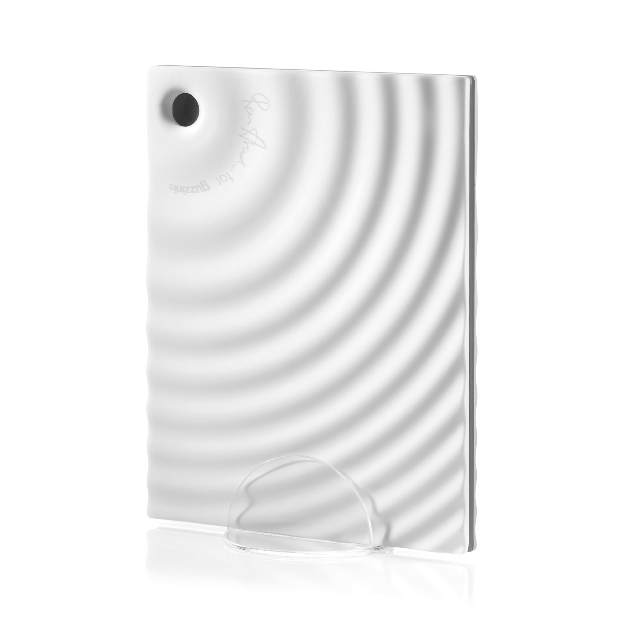 Guzzini - Ripples Set of 2 Chopping Boards with Base - Assorted, 6,4 x 4,5 x h11,2 cm - 12370052