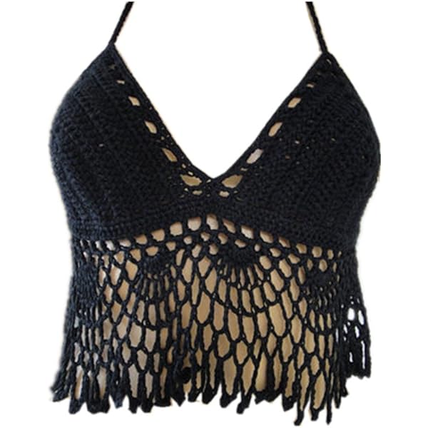 Zinke Women's Drew Eyelet Crop Top - Fully Lined With Hook & Eye Closure