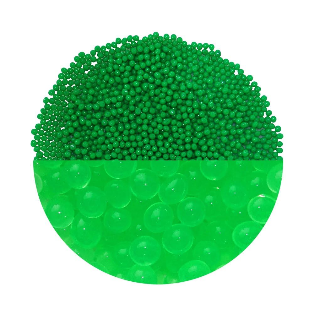 trendfinding 100 g water-retaining deco granules green, grain size 3.5-4 mm, decoration for flowers and plants, 10 litres, very economical, versatile use