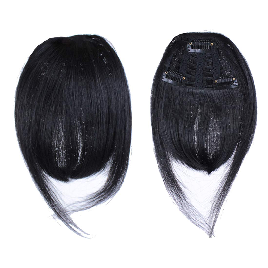 Zana Human Hair Bangs Clip In Air Bangs One Piece Front Neat Air