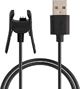 kwmobile USB Charger Cable for Garmin vivosmart 4 Smartwatch - 100cm Black view 8