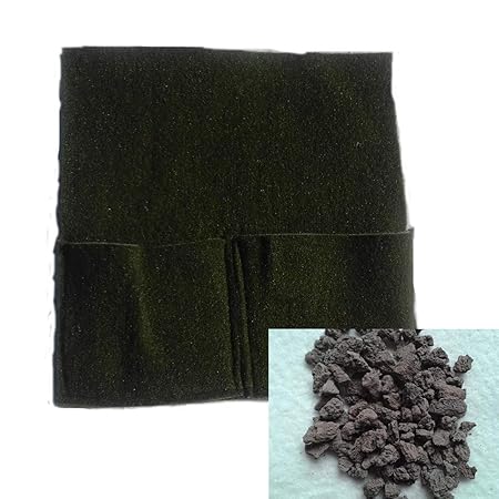 Pflanztasche f.Teichpflanzen 2er Mini + GRANULAT/Teicherde 3,2 Kg Körnung 2-8 mm Bewuchsmatte Pflanzkorb Korb