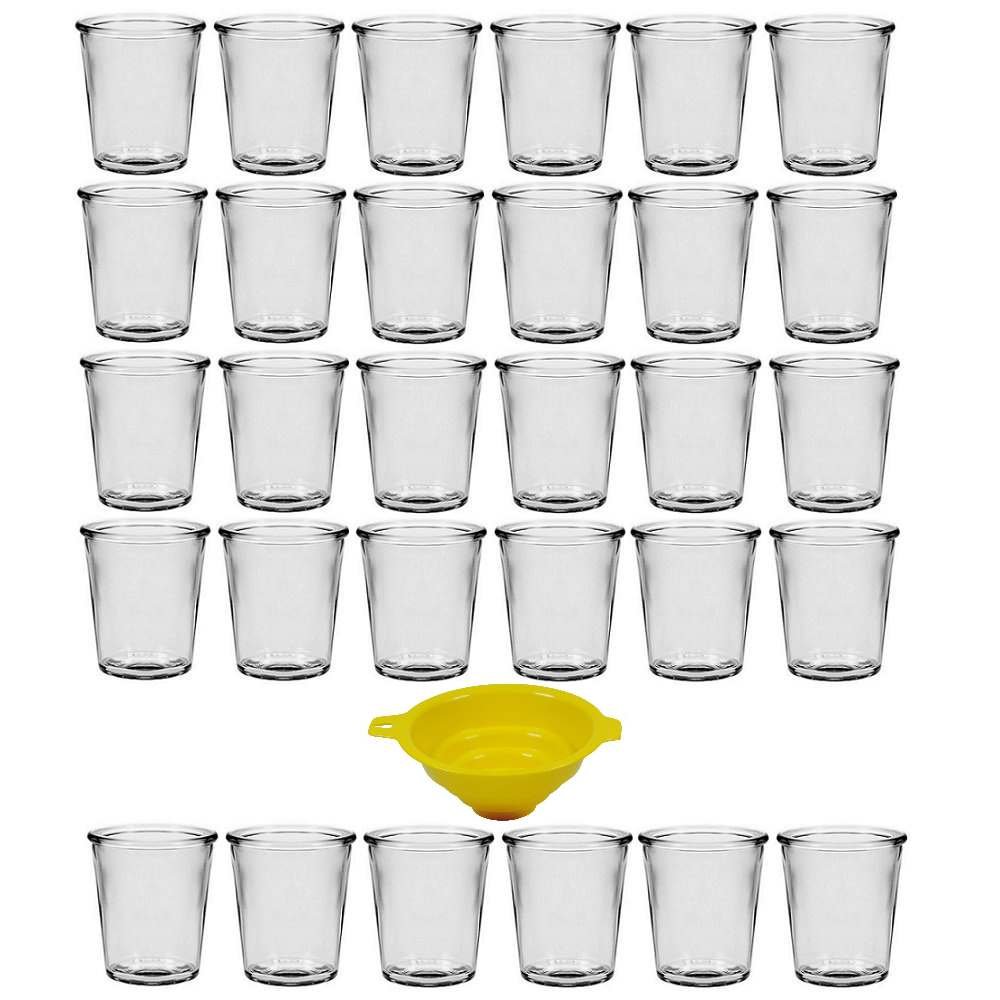 Viva Haushaltswaren 30 65 ml Small Dessert Glasses/Glasses for Amuse Bouche, Amuse Gueule â€“ Funnel