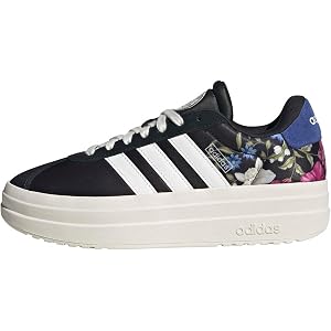 adidas Womens Vl Court Bold Lace Up Sneakers Shoes Casual - Pink