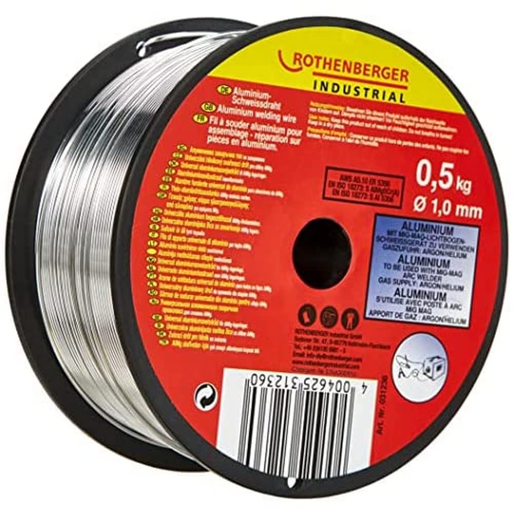 ROTHENBERGER Industrial Aluminum Welding Wire, Ø 1.0 mm; 0.5kg Spool — image 1
