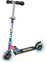 HTI ATOM Neochrome Light-Up Inline Scooter 2-Wheel 67–77cm Handle 50kg view 2