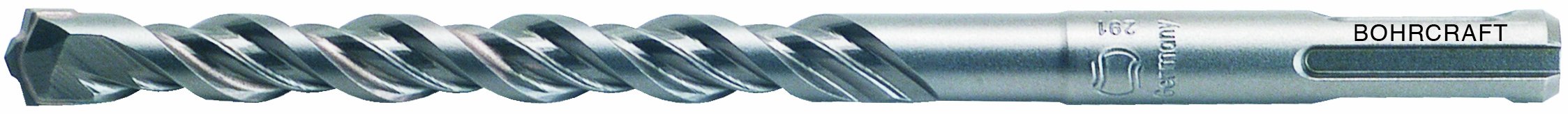 Bohrcraft X-Treme 4/4 Spiralig Hammer Drill Bit SDS-Plus 8.0 x 210/150 mm Pack of 10 in BC Quadro Pack (1 Pack of 26100908021