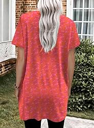 Womens Dressy Tops Short Sleeve Tunic T Shirts with