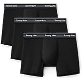 Tommy John Men's Comfort Micro Trunk Boxer Brief Underwear - 4" 3-Pack, 4-Way Stretch, Stay-Put Waistband, Support Pouch