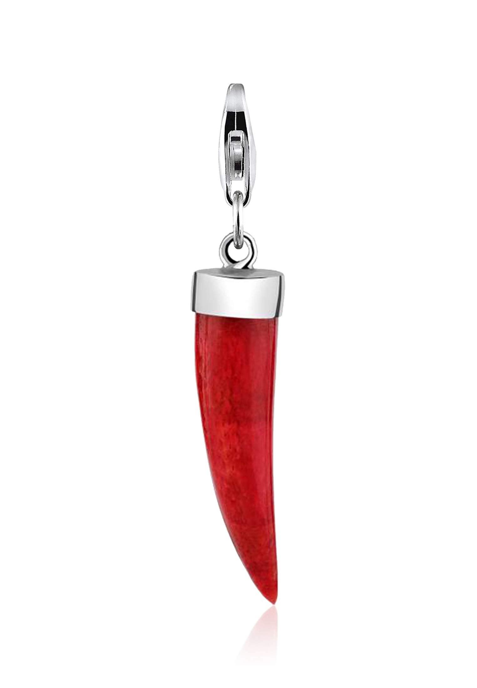 Nenalina charm, Coral Tooth pendant in 925 sterling silver for all standard charms - 712015-047