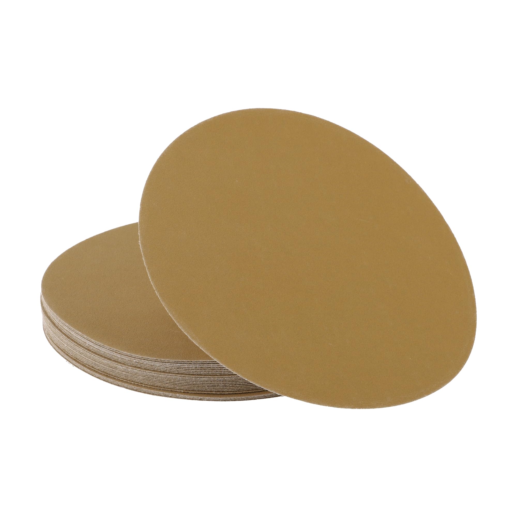 A ABSOPRO Sanding Discs 8 Inch 150 Grit Round Hook and Loop Sandpaper Aluminum Oxide Yellow 25 Pcs