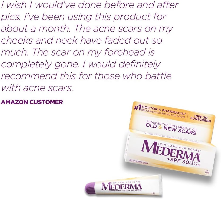 Mederma Scar Cream Plus SPF 30 (20 g): Health & Personal Care