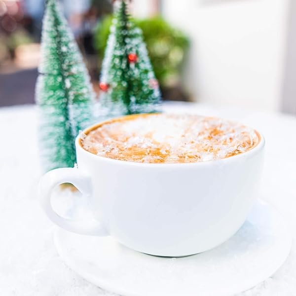 BARNIE’S COFFEE SANTA’S WHITE CHRISTMAS DECAF GROUND COFFEE WITH COCONUT SWEET CARAMEL AND WARM VANILLA FLAVORS, MEDIUM ROASTED ARABICA BEANS, 12 OZ BAG (PACK OF 2)