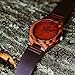 Wooden Watches for Men: Dark Sandalwood Bamboo Watch w/ Wood Case, Expresso Brown Genuine Cowhide Leather Strap, Japanese Analog Quartz Movement, Water Resistant, Unique, Minimalist & Eco Friendly