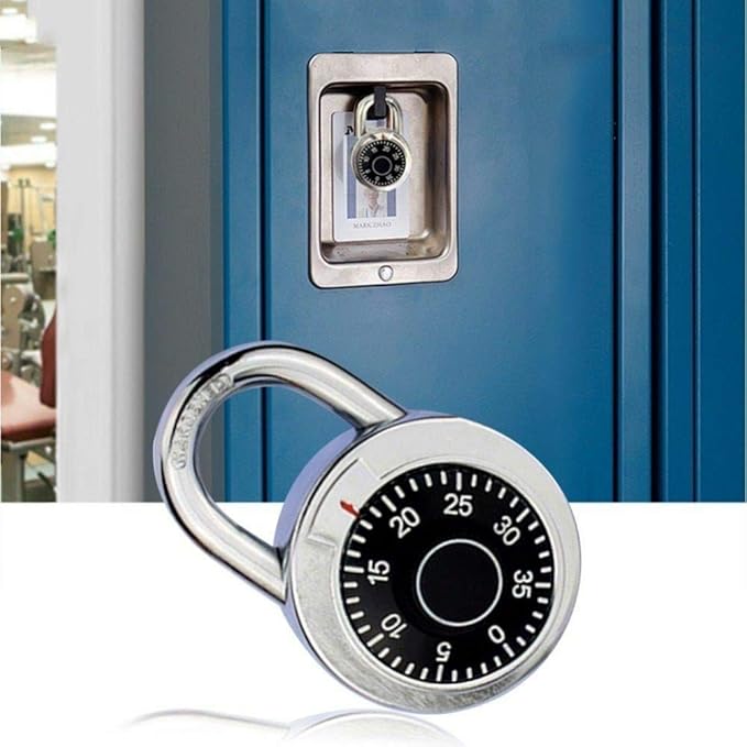 Rotary Padlock Digit Combination Code Lock Safe Dial Number Luggage Security