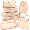 5 Set/8 Set Packing Cubes - Travel Organizers with Laundry Bag