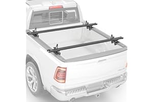 AA-Racks Model APX2503 83" Full-Size Low Profile Heavy Duty Aluminum Truck Bed Rack for Trucks and Trailers with Open Rails (300lb On Road Capacity)