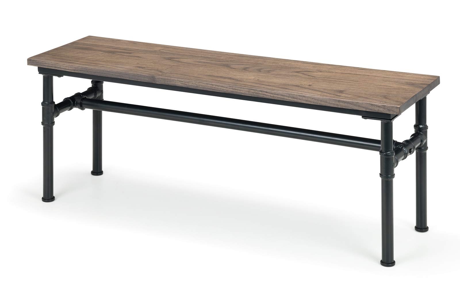 Julian Bowen Carnegie Bench - Mocha Elm/Black Benches