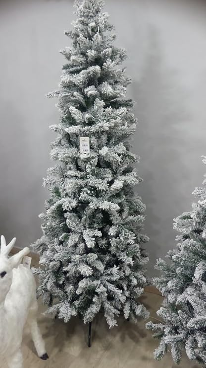 Alberi Di Natale Xone.Xone Albero Di Natale Cervino Slim 180 Cm Innevato E Folto Albero Bianco Artificiale In Pvc E Pe Effetto Real Touch Regali Di Festa
