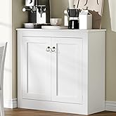 Cozy Castle Buffet Cabinet with Storage - Kitchen Storage Cabinet Wood Console Table Coffee Bar Accent Cabinets for Living Ro