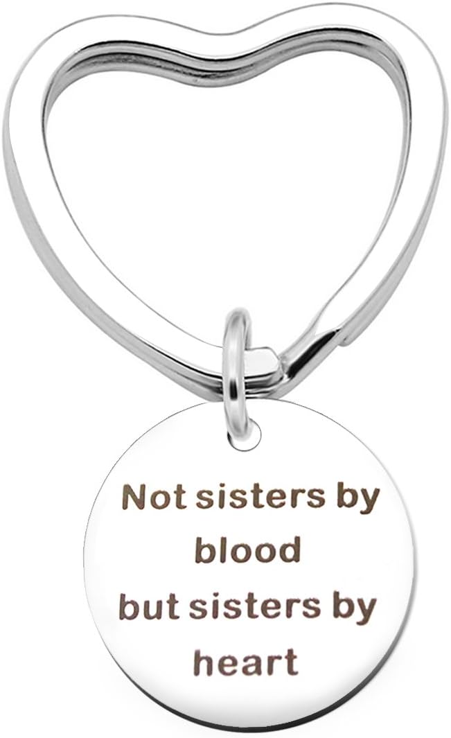 stainless steel Best Friend Gifts Keychain - Perfect Friendship Gift Ideas for Women Teens Girls Sisters Birthday Graduation and Christmas gifts(Gift Package)
