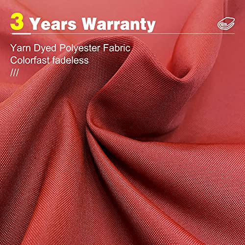 PURPLE LEAF 11 Feet Double Top Deluxe Square Patio Umbrella Offset