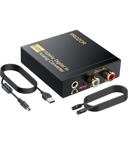 Amazon.com: PROZOR 192KHz Digital to Analog Audio Converter
