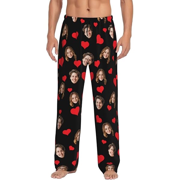 パンツ LITTLE FUNNY FACE PANTS Personalized Pajama Pants For Men Custom Pajama Pants Sleepwear