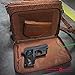 GTM GTM-22-TN Gun Tote'n Mamas Concealed Carry Tooled American Cowhide Shoulder Bag, Tan, Small
